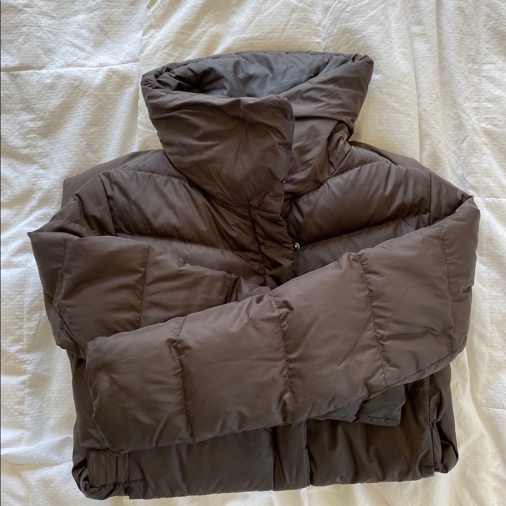 Uniqlo lightweight down stand collar coat